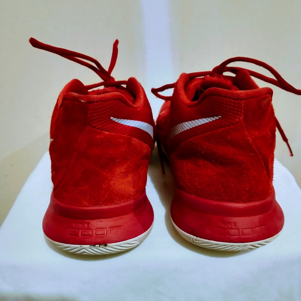 NIKE University Red, Grey & White Baskeball Shoes - Picture 9 of 15